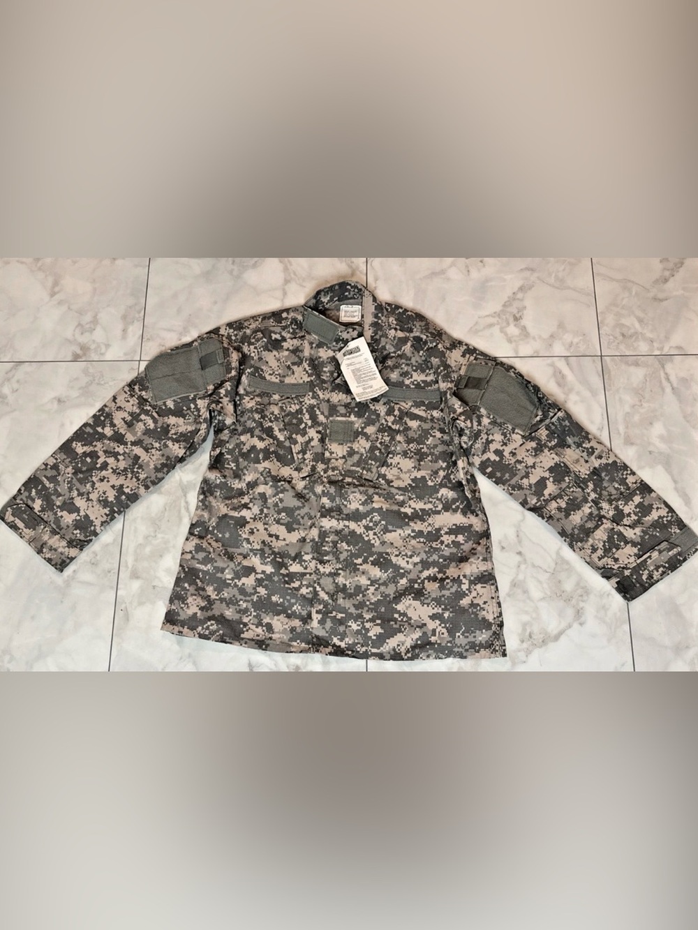 US Army Mens Medium Ripstop Combat Uniform Jacket ACU UCP Digital Camo Coat NEW